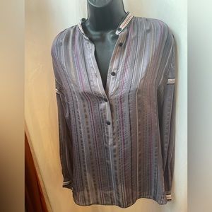 Sleek 100% Silk Rag&Bone Sheer Blouse